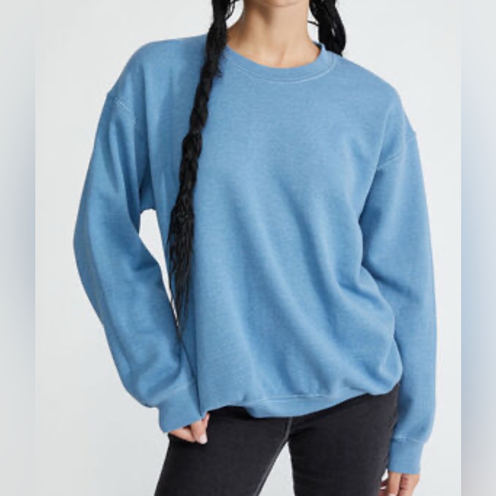Time and true blue sweater